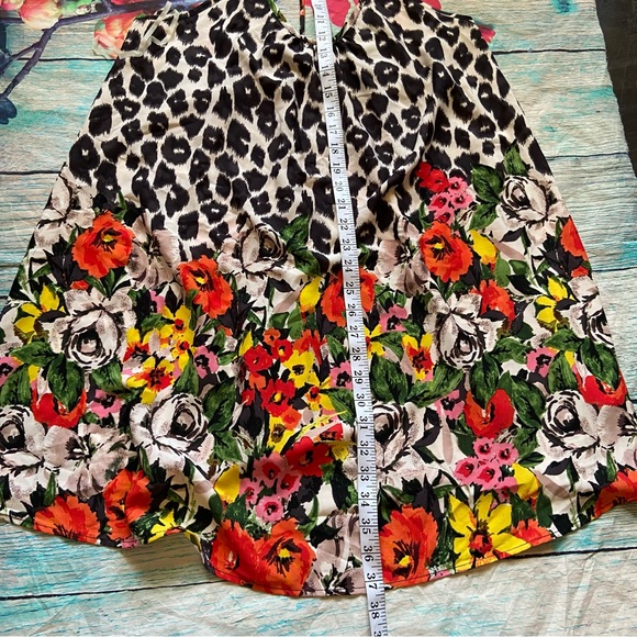 Karlie Leopard Flower Mini Dress Size Large NWT - Picture 8 of 8
